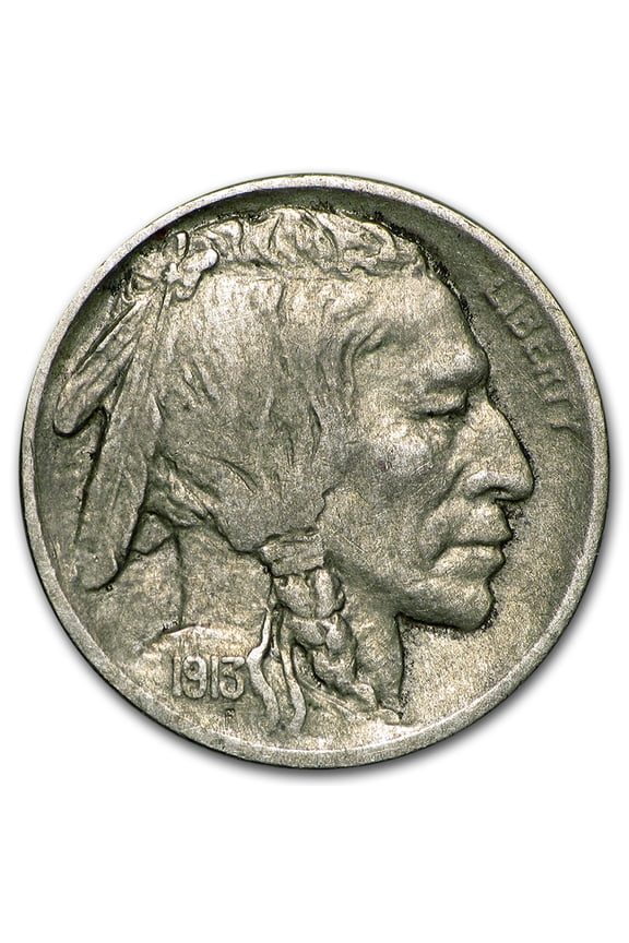 1913-S Type-II Buffalo Nickel XF
