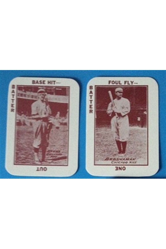 1913 Tom Barker National Game Reprint Chicago Cubs Team Set 2 Cards Near NM-MT to NM-MT Condtion