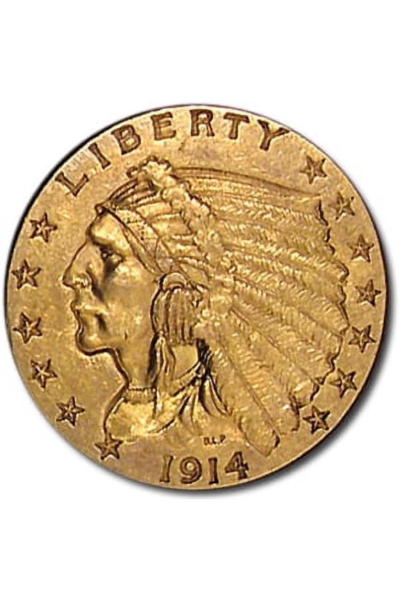1914 $2.50 Indian Gold Quarter Eagle AU