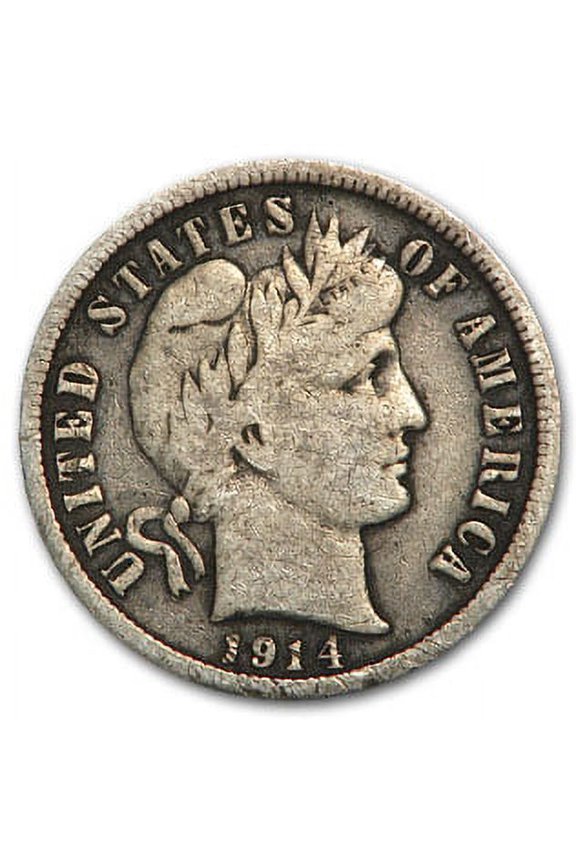 1914 Barber Dime Fine