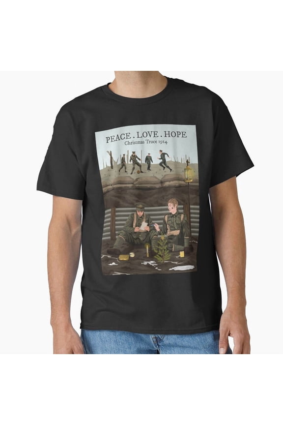 1914 Christmas Truce World War I History Buff Holiday Gift G16025 Unisex T-Shirt, Up to Size 5XL