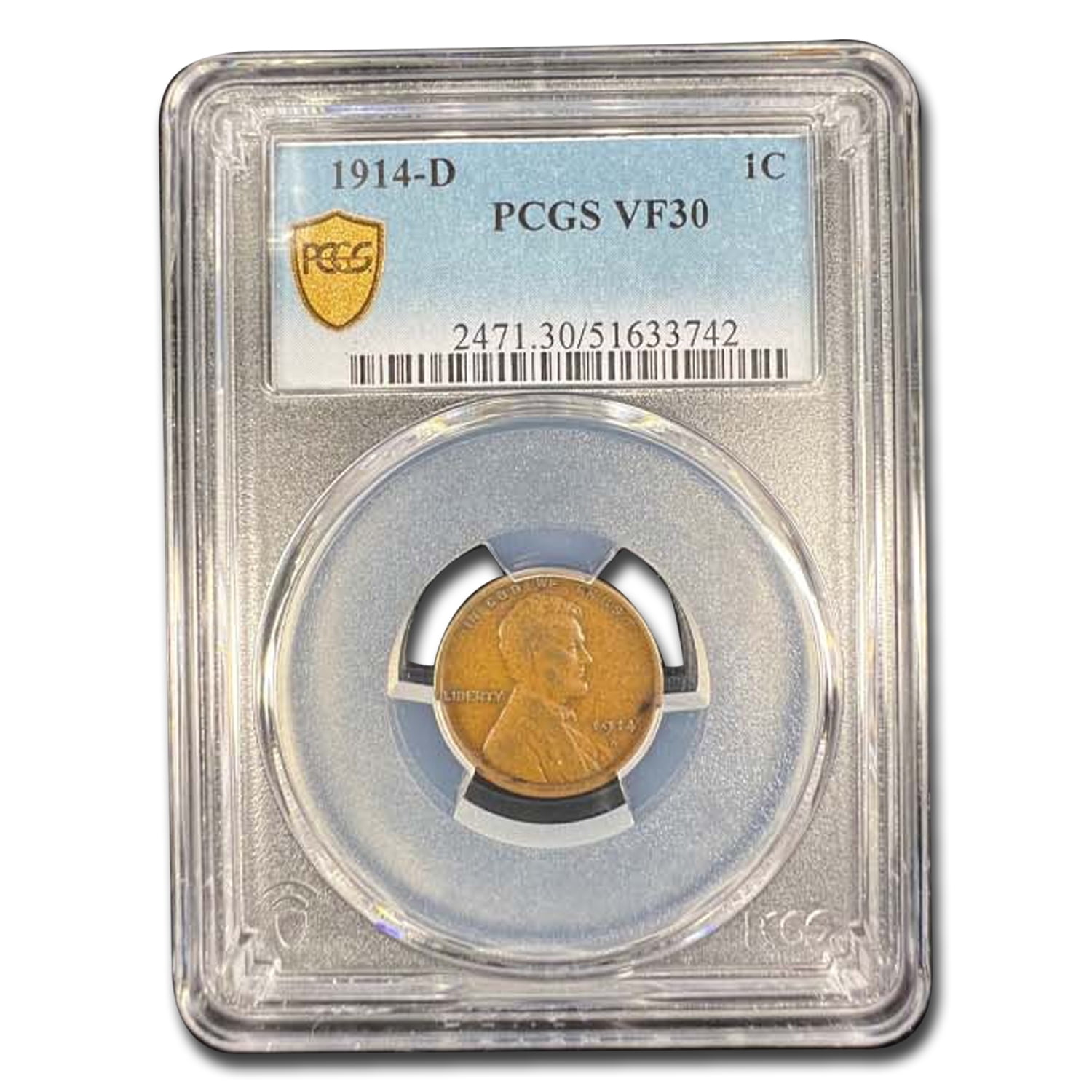 1914-D Lincoln Cent VF-30 PCGS - Walmart.com