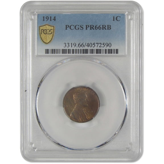 1914 Lincoln Wheat Cent PR 66 RB PCGS Penny Proof 1c Coin