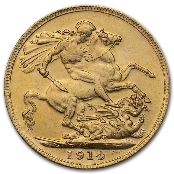 1914-M Australia Gold Sovereign George V BU