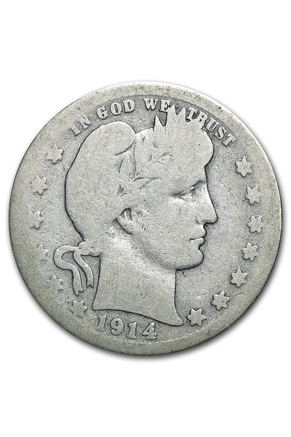 1914-S Barber Quarter AG