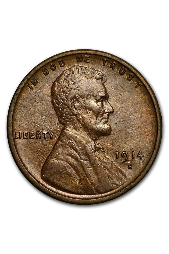 1914-S Lincoln Cent XF