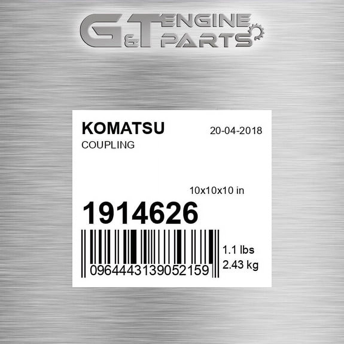 1914626 COUPLING fits KOMATSU (New OEM) - Walmart.com