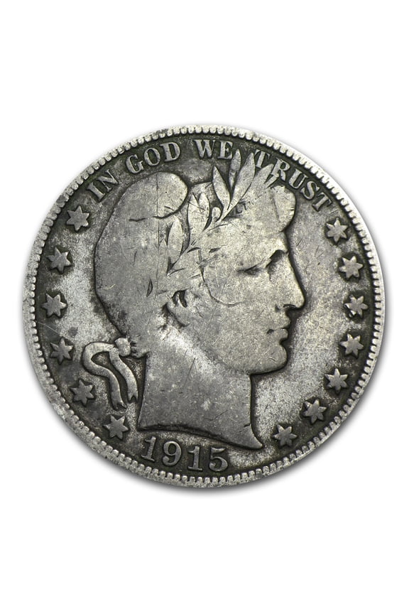 1915-D Barber Half Dollar VG