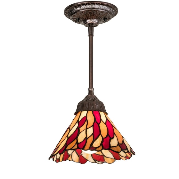 191564 Meyda 8"W Willow Mini Pendant