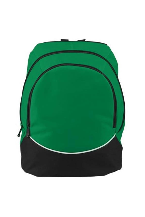 1915A Large Tri-Color Backpack, Kelly - All