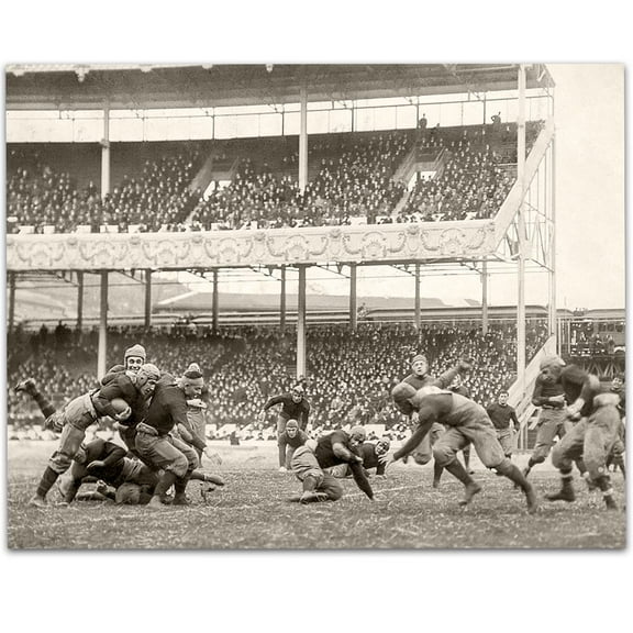 1916 Army-Navy game at the Polo Grounds Vintage Football Print Perfect Football Locker Room Decor