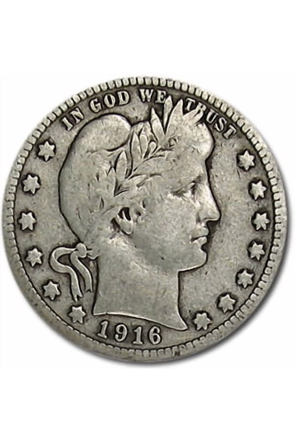 1916-D Barber Quarter Good/VG