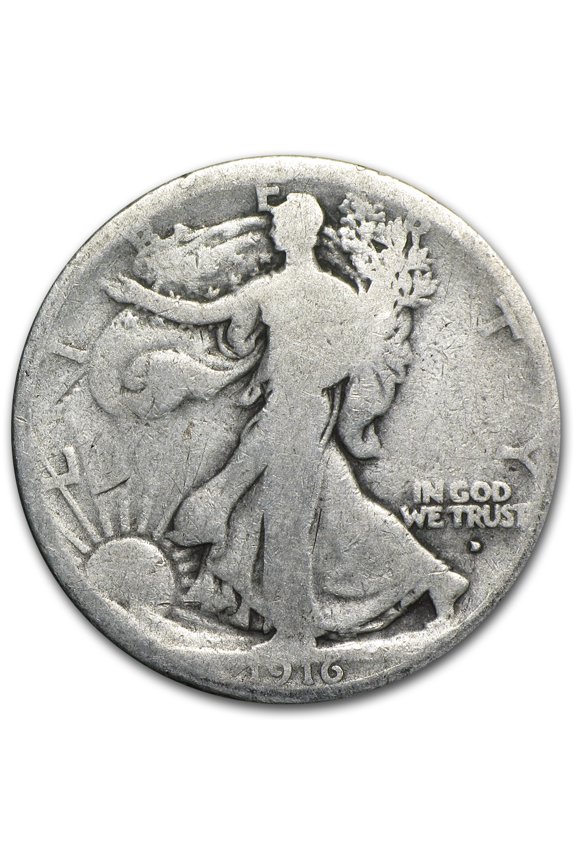 1916-D Walking Liberty Half Dollar AG