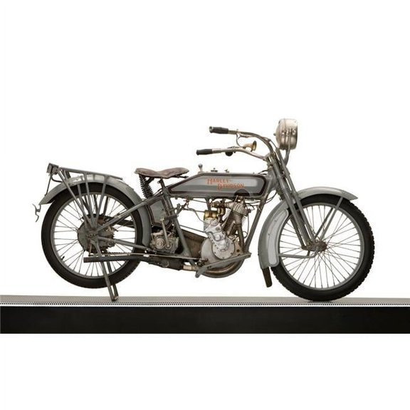 1916 Harley Davidson Model 16 5-35 Single Motor Motorcycle Poster Print