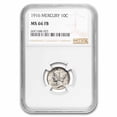 thumbnail image 1 of 1916 Mercury Dime MS-66 NGC (FB), 1 of 3