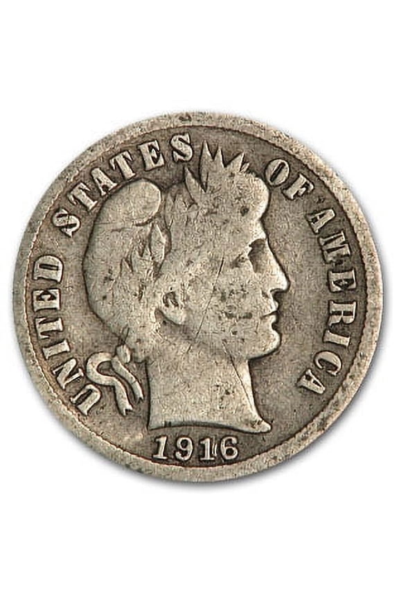 1916-S Barber Dime Good/VG