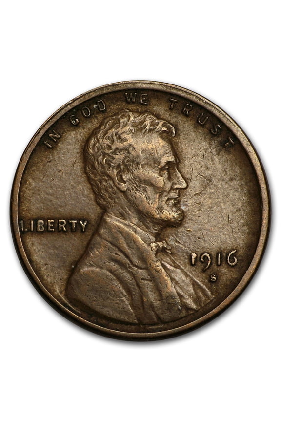 1916-S Lincoln Cent XF