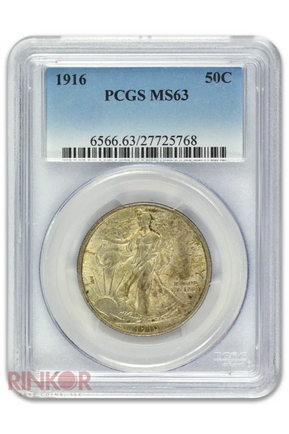 1916 Walking Liberty Half Dollar PCGS MS 63