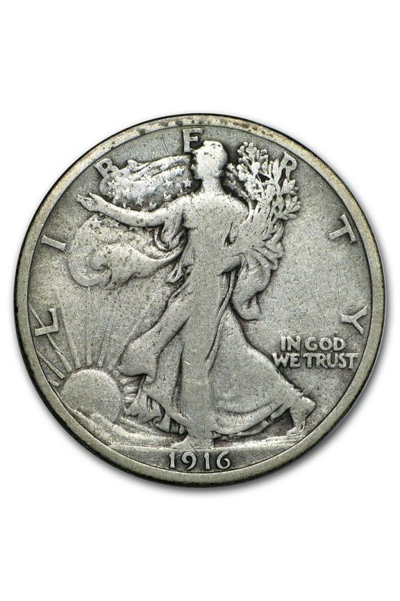 1916 Walking Liberty Half Dollar VG