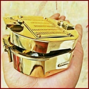 1917 Brunton Compass Brass Military Compass Vintage Ship Compass Christmas Gift