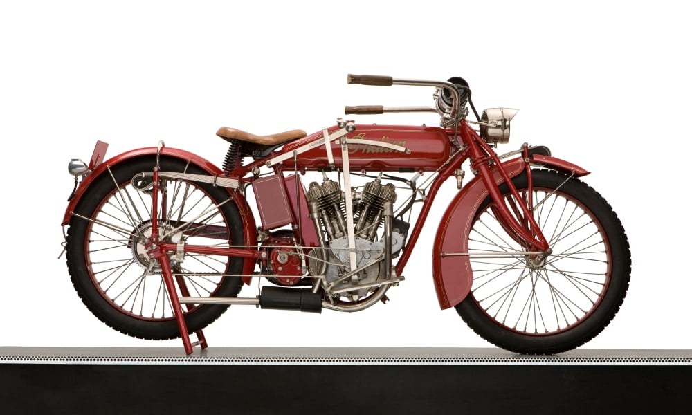 1917 Indian 7hp Powerplus motorcycle Canvas Art - Panoramic Images (12 x 20)