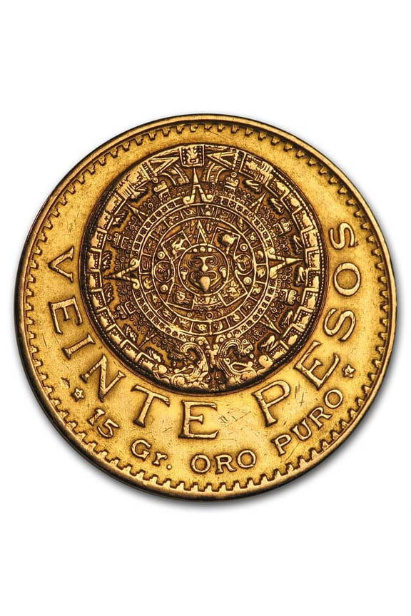 1917 Mexico Gold 20 Pesos AU (Cleaned)