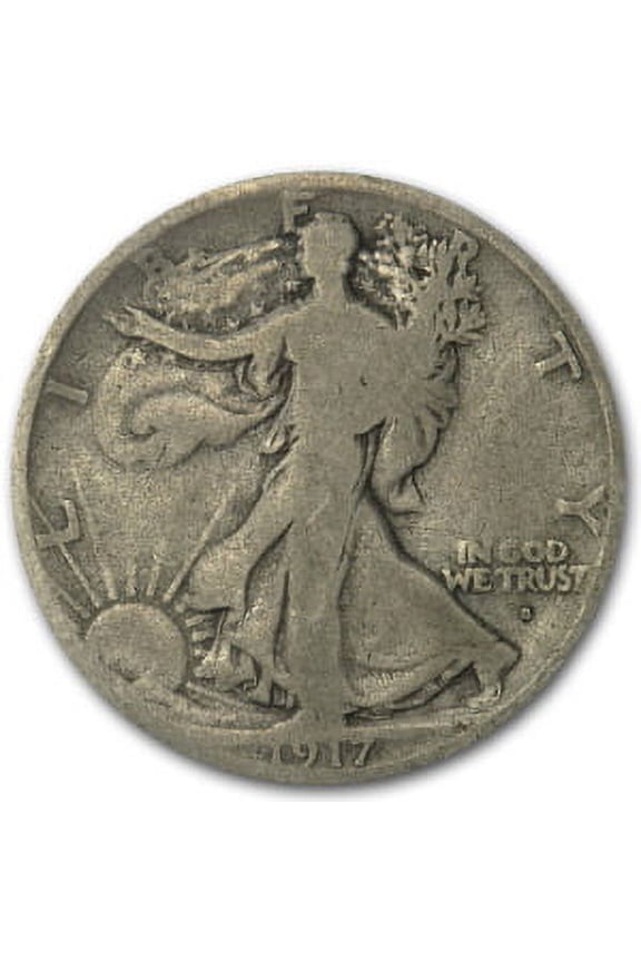 1917-S Obverse Walking Liberty Half Dollar VG
