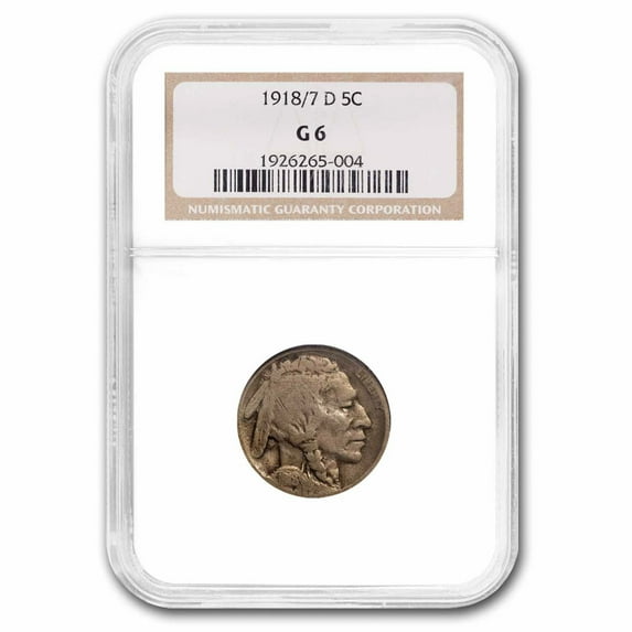 1918/7-D Buffalo Nickel Good-6 NGC