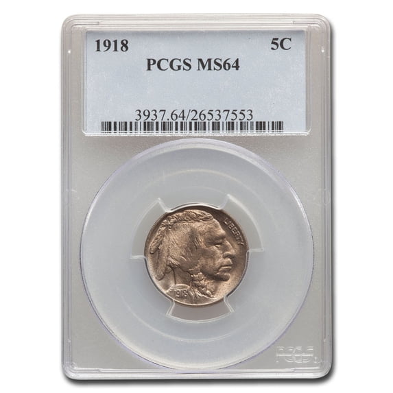 1918 Buffalo Nickel MS-64 PCGS
