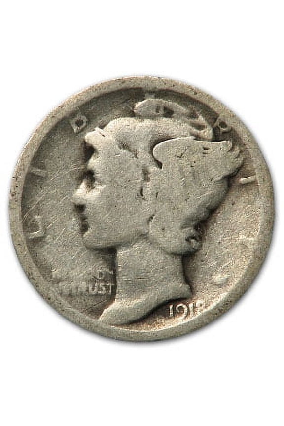 1918-D Mercury Dime Good/Fine
