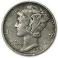 thumbnail image 1 of 1918-D Mercury Dime XF, 1 of 2