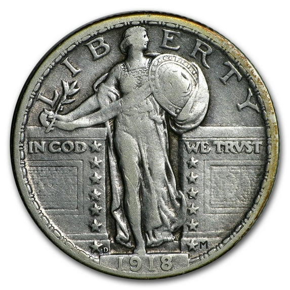 1918-D Standing Liberty Quarter VF