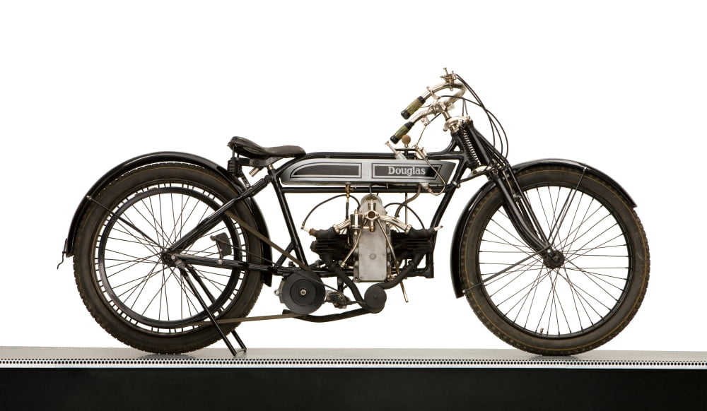1918 Douglas 2 34 hp motorcycle country of origin United Kingdom Canvas Art - Panoramic Images (24 x 40)