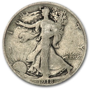 1918 Walking Liberty Half Dollar Good