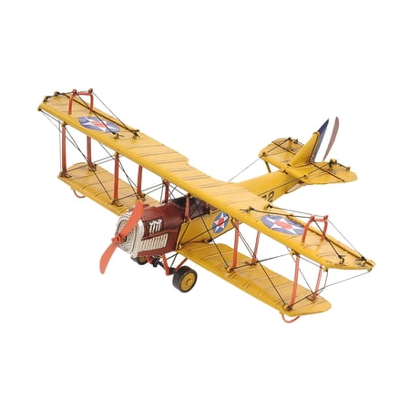 1918 Yellow Curtiss JN-4 1:24 Classic Iron Model
