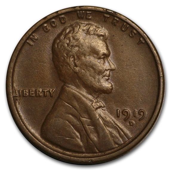 1919-D Lincoln Cent AU
