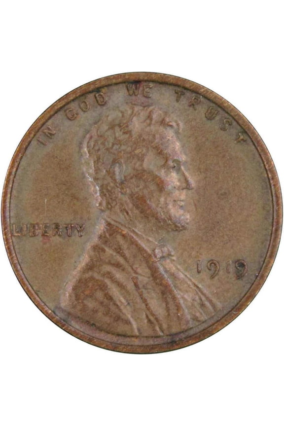 1919 Lincoln Wheat Cent AU About Uncirculated Bronze Penny 1c Coin Collectible