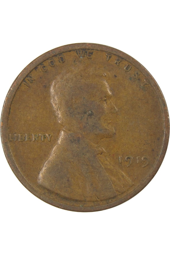 1919 Lincoln Wheat Cent G Good Penny 1c Coin