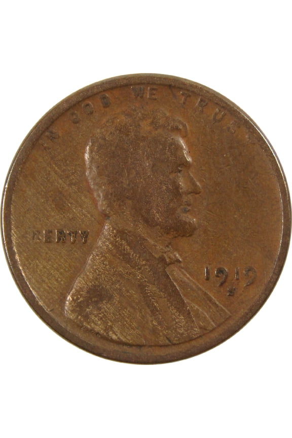 1919 S Lincoln Wheat Cent G Good Penny 1c Coin