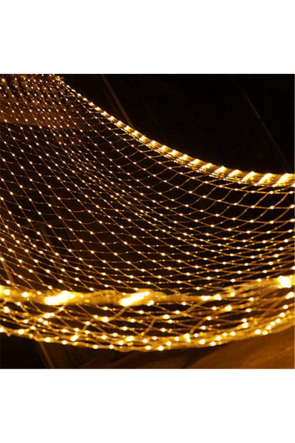 192 LED String Fairy Lights Net Mesh Curtain Xmas Wedding Party Christmas Decor 220V 9.8*6.6FT