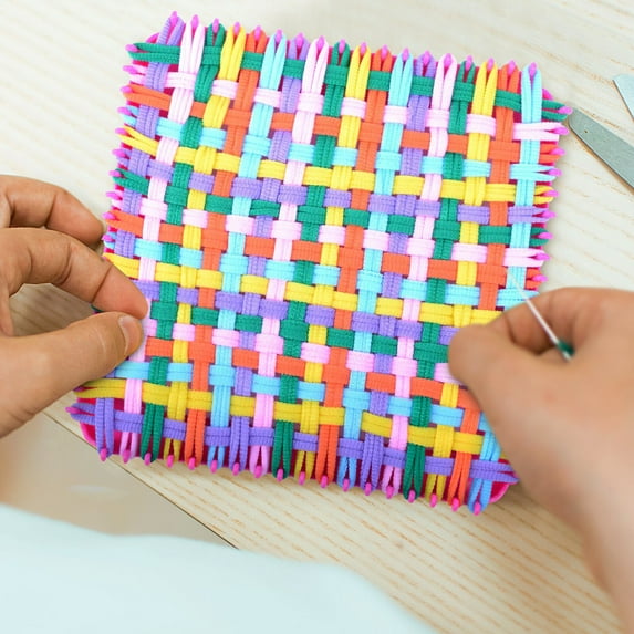 192 Pieces Multicolor Loom Potholder Cotton Loops Elastic Weaving Craft Loom Loops Refill for DIY Crafts Supplies, 12 Colors