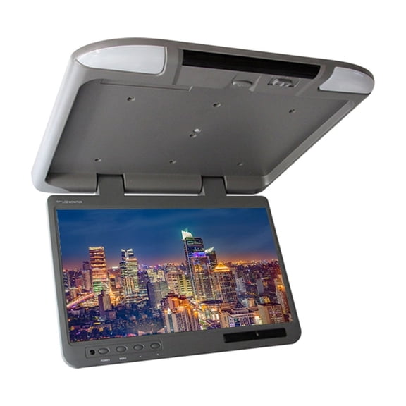 1920*1080 IPS Screen 22 Inch Car Roof Flip Down Mount Monitor MP5 Video Player For Bus Ceiling TV USB FM Output ,Stereo Speakers