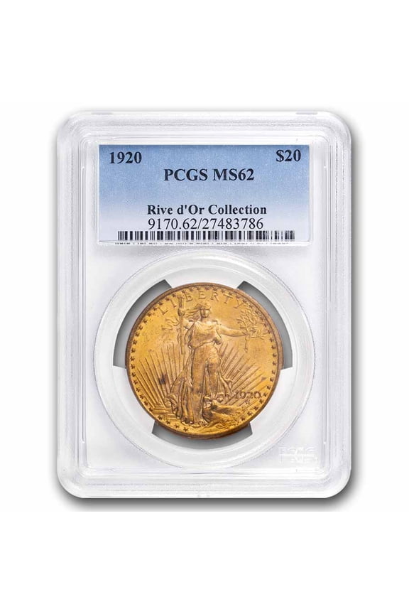 1920 $20 St Gaudens Gold Double Eagle MS-62 PCGS