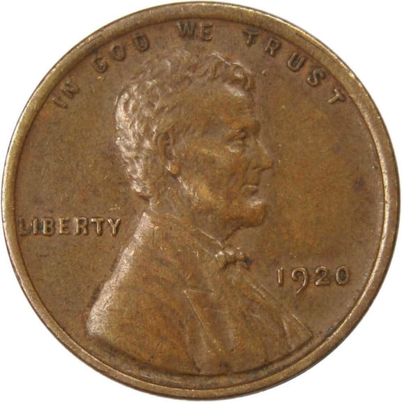 1920 Lincoln Wheat Cent XF EF Extremely Fine Bronze Penny 1c Coin Collectible