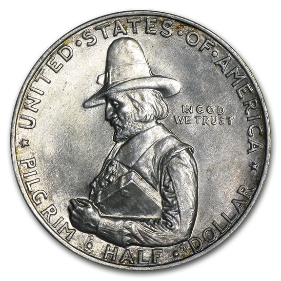 1920 Pilgrim Tercentenary Half Dollar AU