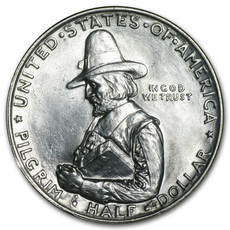 1920 Pilgrim Tercentenary Half Dollar BU - Walmart.com