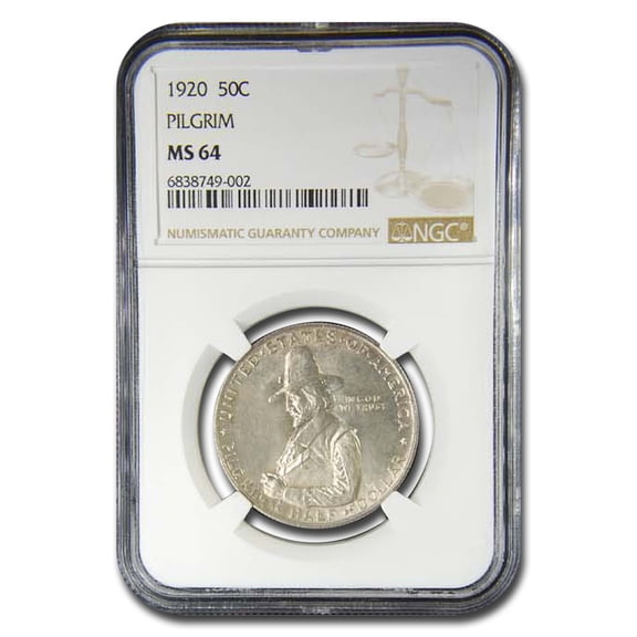 1920 Pilgrim Tercentenary Half Dollar MS-64 NGC