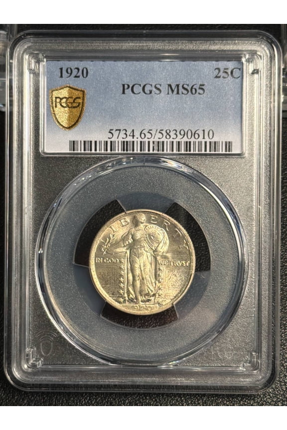 1920 Quarter Dollars Standing Liberty Quarter PCGS MS-65