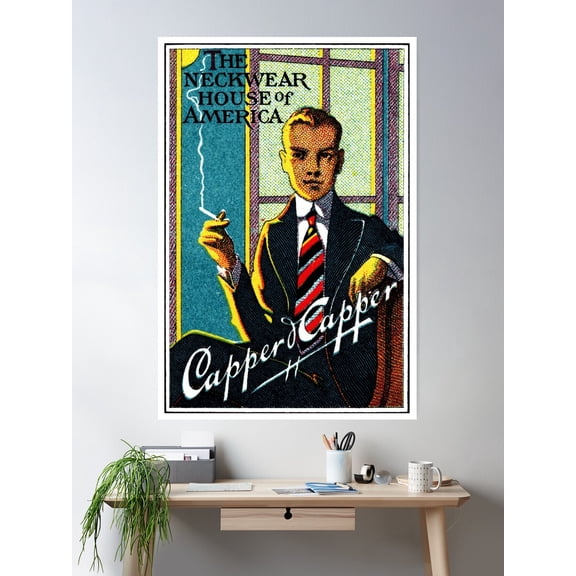 1920 Vintage Men'S Ties Poster Wall Art, Modern Wall Decor For Living Room Bedroom, 8x12 UNFRAMED