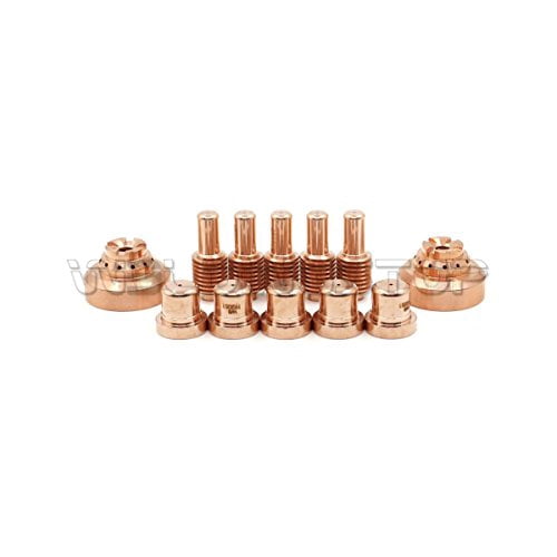 Plasma Cutting Electrodes & Tips For Miller Spectrum - 10 Pack Each (192048 & 192052), Fits ICE-40C, ICE-40T, ICE-55C Torches